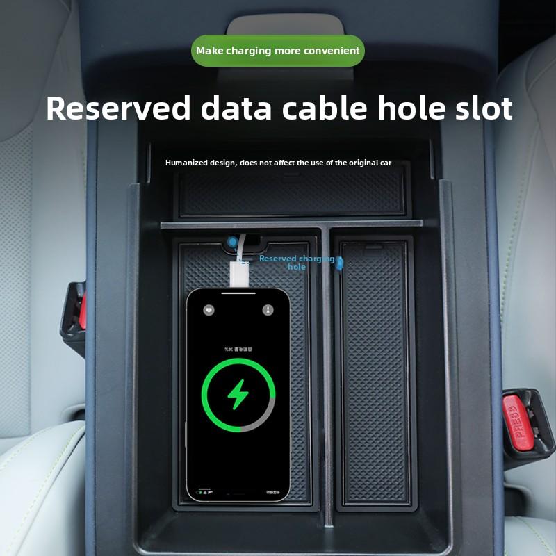 Для Xpeng G6 2025 2025 2025 Поднос для мелочей на центральную консоль автомобиля, Подлокотник, Ящик для хранения, Черный многоуровневый органайзер, Аксессуары