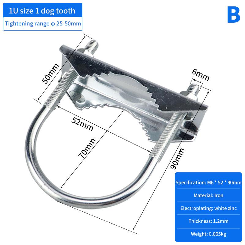 Болты M6U Сверхпрочный Антикоррозийный Комплект Кронштейнов для Крепления Мачта к Мачте Для ТВ CB Радиолюбительской Двойной Антенны Мачтовый Зажим V-образный Блок