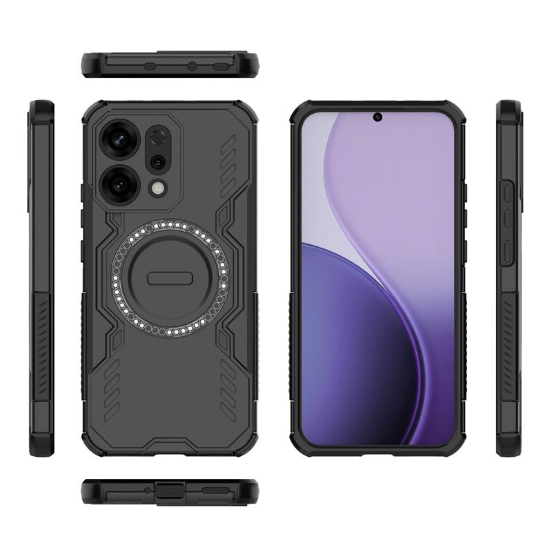 Противоударная задняя крышка для Oppo Reno 14 Чехол для Oppo Reno 14 Pro Магнитная адсорбция Беспроводная зарядка Чехол для Oppo Reno 14 Чехол