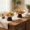 High-footed Base Storage Tray Multi-functional Snack Storage Holder Stylish Candy Bowl  Office Desk