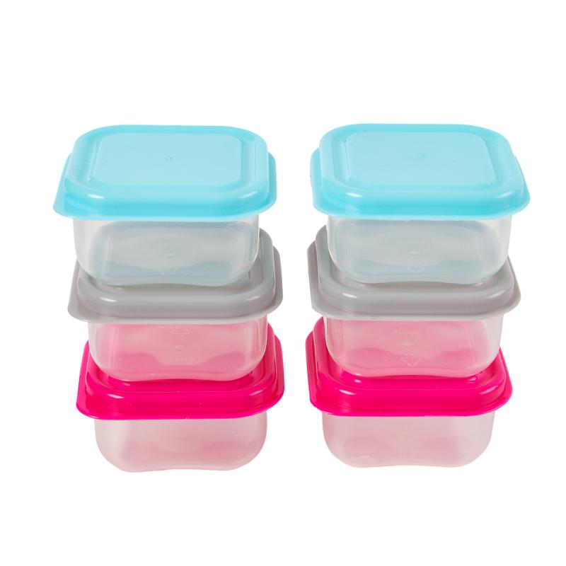 6 шт. контейнер для хранения продуктов, маленькие пластиковые влагонепроницаемые контейнеры, мини-коробка для хранения на кухне с герметичной крышкой, кухонные принадлежности