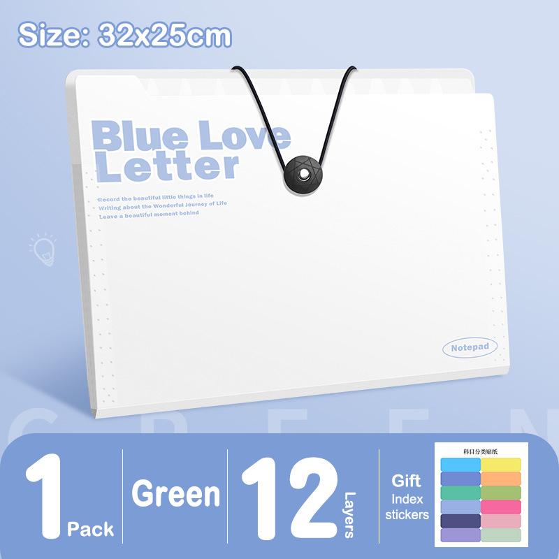 Папка-файл формата А4 с 5/8/12 карманами, хранилище для контрольной бумаги, портативный водонепроницаемый органайзер, большая емкость, классифицированный портфель