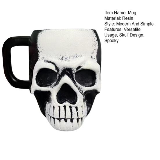 Кружка в виде черепа, кружка для питья викингов, пивная кружка из смолы, кофейная чашка для чая, украшение на Хэллоуин, барная посуда, аксессуары для вечеринок