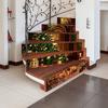 3D Christmas Tree Stair Stickers Set For Living Room Corridor PVC Adhesive Staircase Decoration DIY Xmas Waterproof Step Sticker