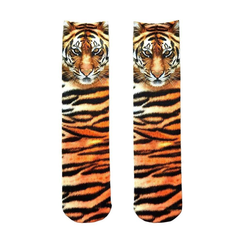 Breathable 3D Print Animal Paw Socks Cotton Dog Tiger Paw Socks Funny Novelty Stocking  Unisex