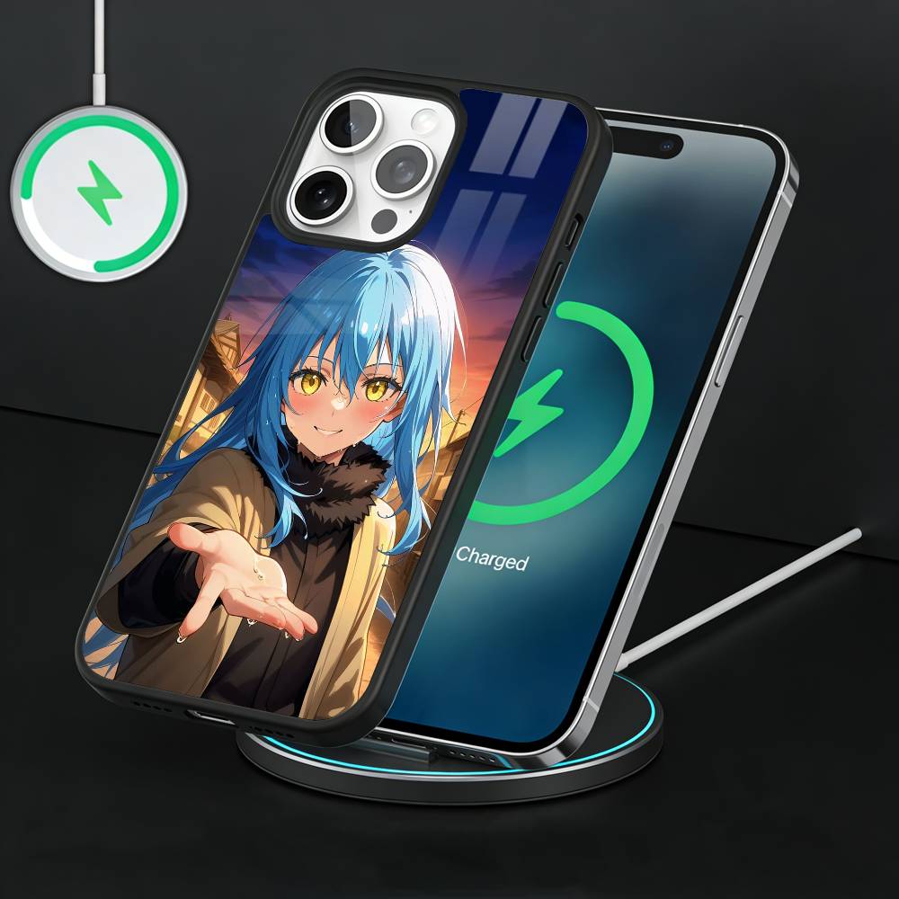 Чехол для телефона R-Rimuru T-Tempest Tensei Для iPhone 17, 16, 15, 14, 13 Plus, Pro Max Магнитный Для Magsafe Беспроводная зарядка