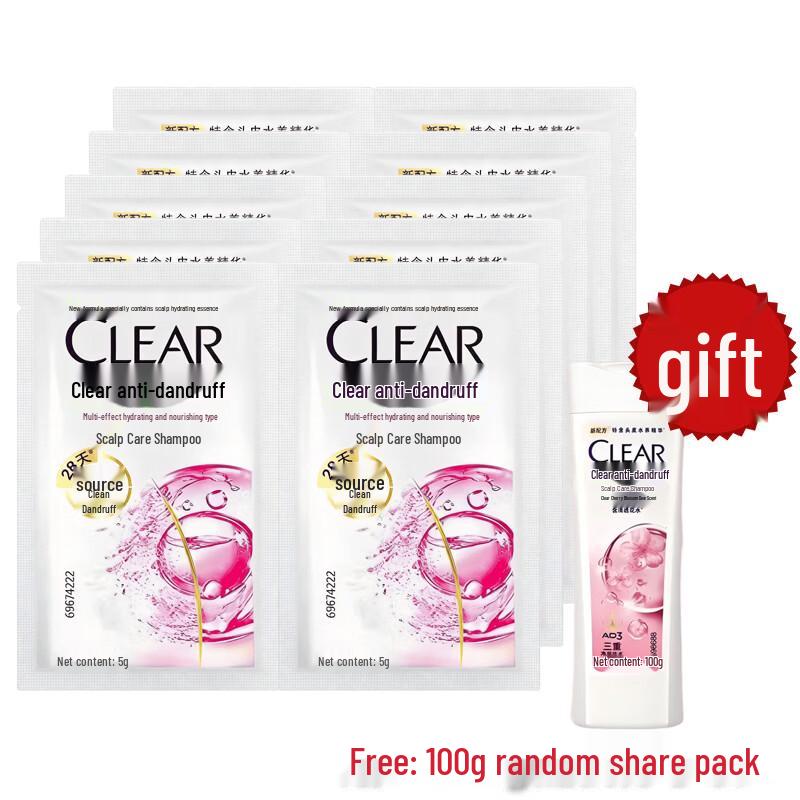 Clear Scalp & Hair Anti-Dandruff Hydrating Shampoo Sachets