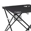 Складной походный стол из ткани с 2 подстаканниками, сумка для переноски, прочная водонепроницаемая ткань Оксфорд, складной стол для пикника на пляже, походов