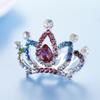 Kids Gift Hairpin Princess Hairclip Hair Jewelry Crystal Rhinestone Flower Tiara Crown Hair Comb