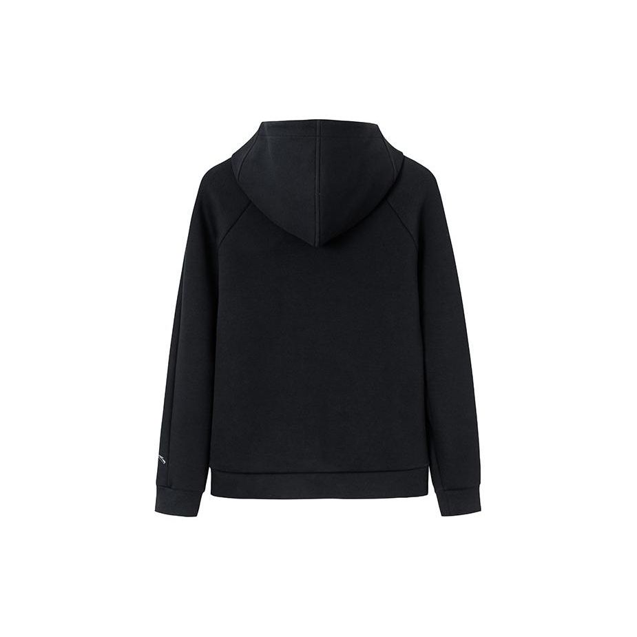 Anta Простая куртка-кардиган с капюшоном на молнии, женская куртка, черная 162417712-3