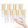 G9 LED Bulb Light 3W AC 220V LED Spotlight Corn Lamp 3/8 Pack No Flicker Warm White LED Home Chandelier Replace Halogen Light