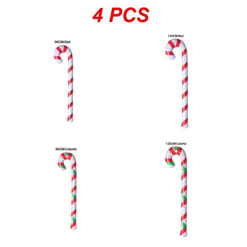 4-1 шт надувные рождественские конфеты палочки воздушные шары 90/120 см наружные конфеты трости украшения для дома для рождественской вечеринки декор поставки