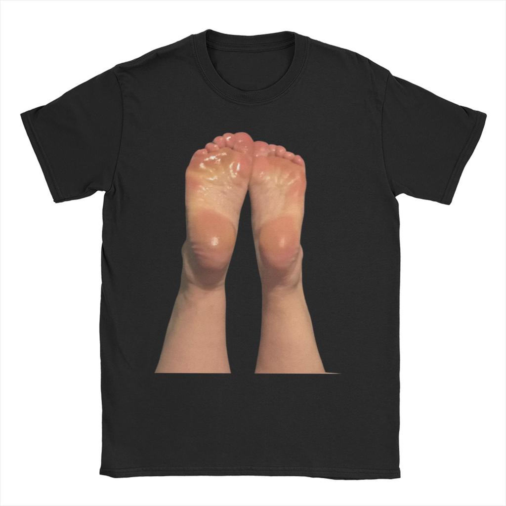 MILF Man I Love Feet Unisex's T Shirts Novelty Tees Short Sleeve Crew Neck T-Shirt Pure Cotton Plus Size Tops