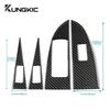 Real Soft Carbon Fiber For Seat Leon 2005 2006 2007 2008 2009 2010 2011 2012 Car 4-Door Window Button Panel Sticker Accessories