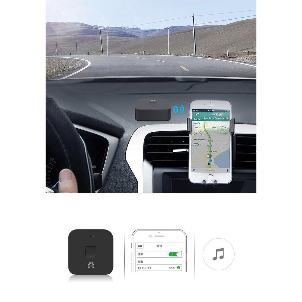 Bluetooth 5.0 Receiver Wireless 3.5mm Jack AUX NFC To 2 RCA Audio Stereo Adapter