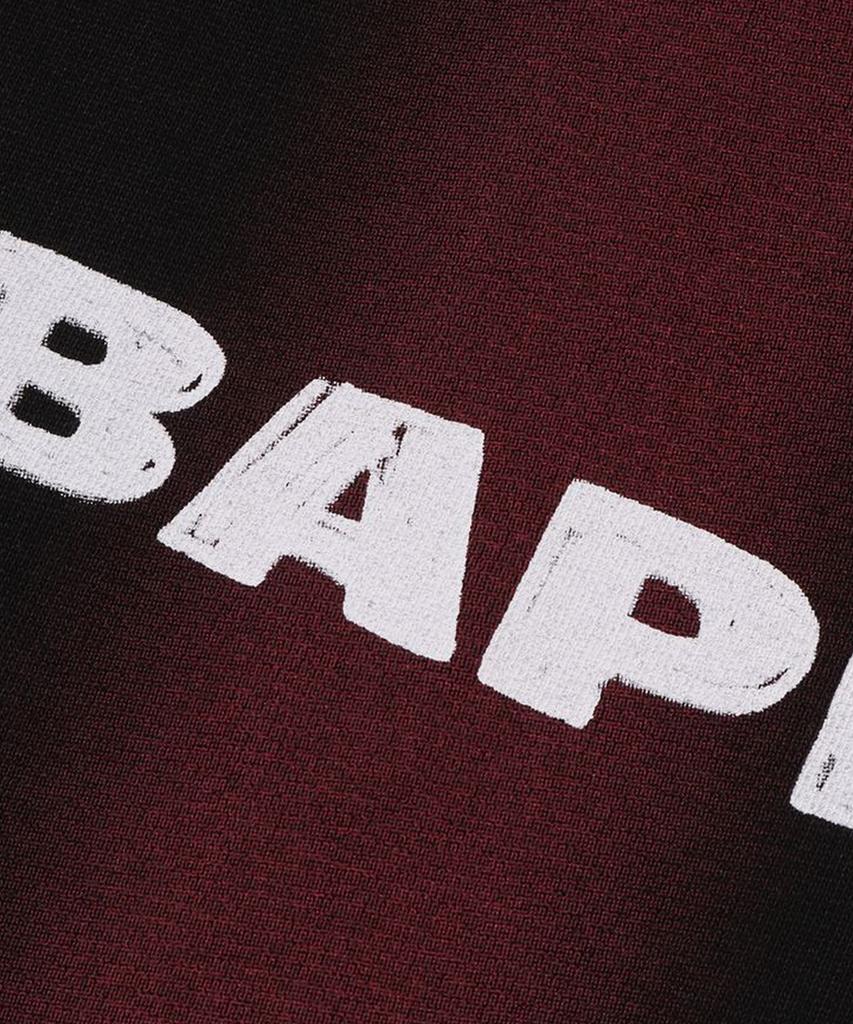 Bape Худи на молнии свободного кроя с ручным рисунком "Футбольная акула" (M) черный