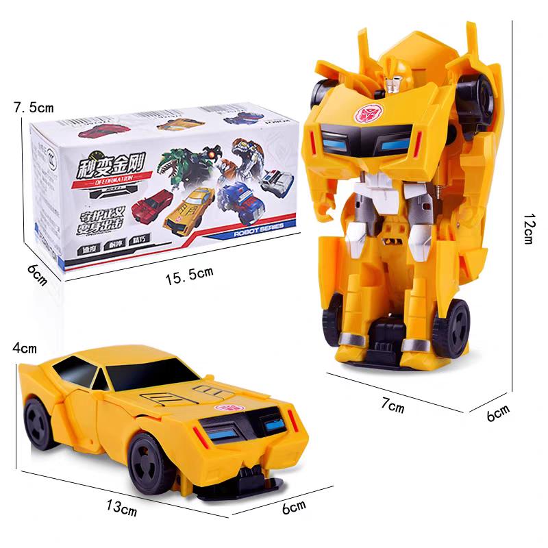 Новый Трансформирующийся Автомобиль Аниме Модель Робота Деформация в Один Шаг Игрушка-Робот Детская Игрушка-Пазл Модель Фигурки Трансформирующегося Автомобиля