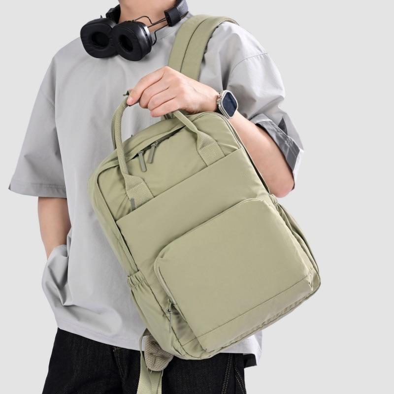 Nylon Travel Backpack 14 Inch Laptop Bag Lightweight Water-Resistant Women College Student Daypack Casual Commuter Large Backpack