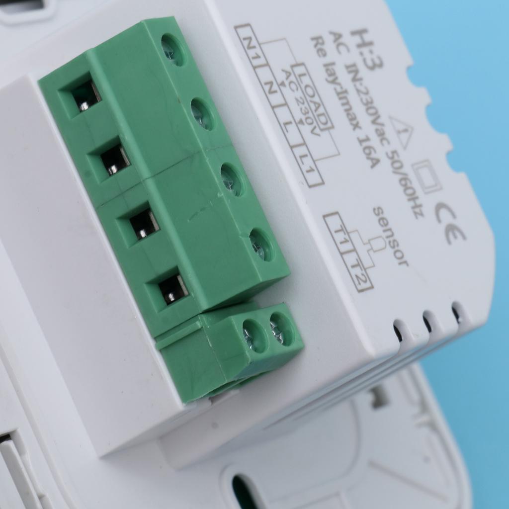 Touch Screen White Digital Thermostat Programmable Temperature Controller Heating Thermoregulator Intelligence