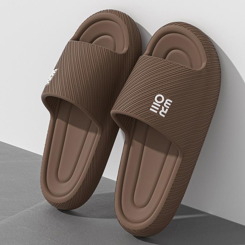 Order A Size Up Platform Thick Bathroom Home Slippers Women Cloud Slippers Fashion Soft Sole Eva Indoor Sandals Non-Slip Flip Flop Men Slippers