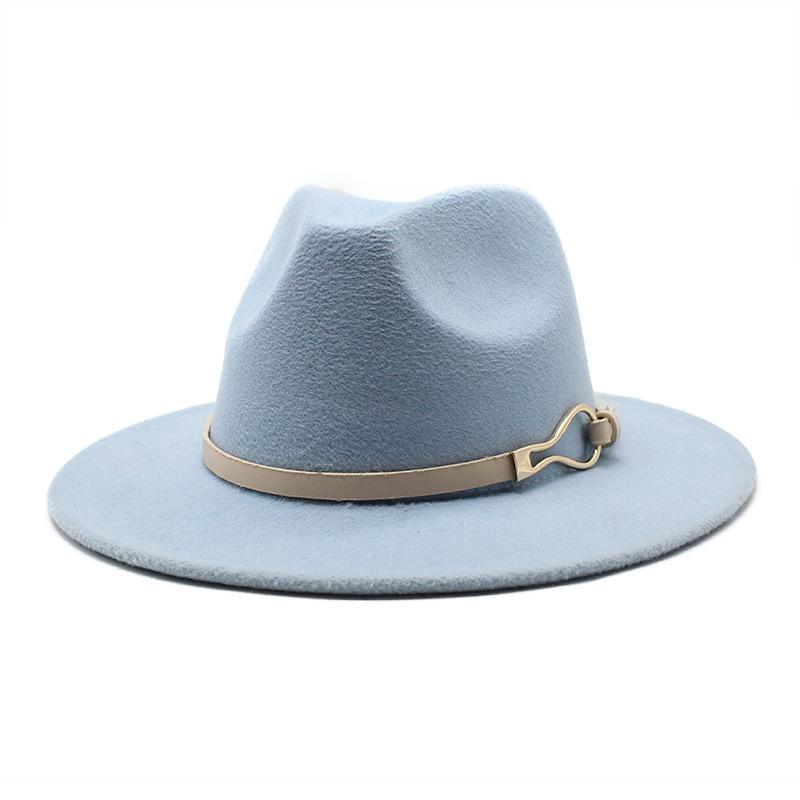 НОВАЯ белая женская шляпа-федора Панама Мужская церковная фетровая джазовая шляпа с широкими полями Торжественное платье Кепка