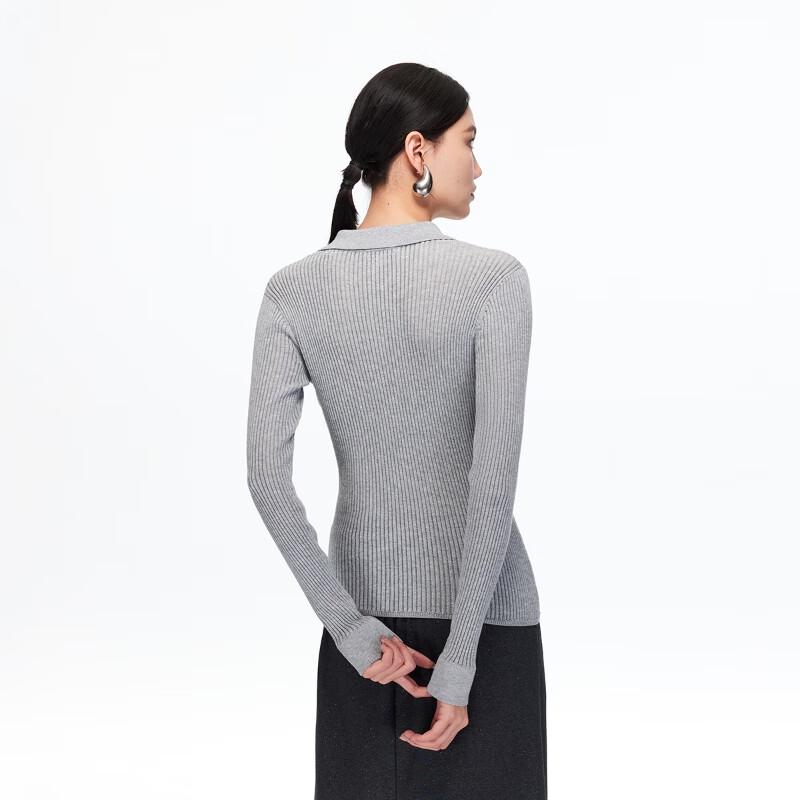 VEROMODA 2025 A/W Slim-Fit Ribbed Knit Top