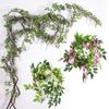 2pcs 7ft Artificial Silkflower Wisteria Blossom Vine Flower Wreath Garland Wedding Home Decoration Wedding Arch Floral Decor
