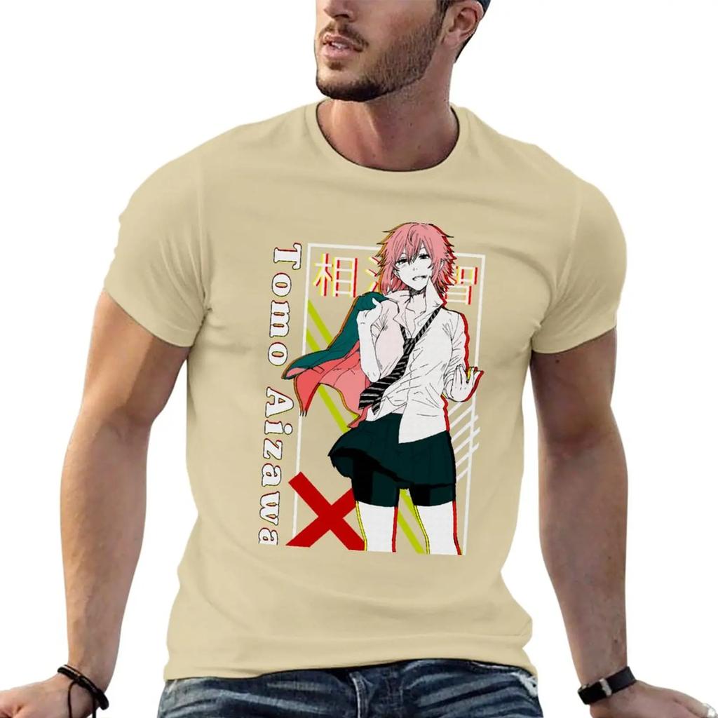 Новая футболка Tomo chan Is a Girl Tomo Aizawa wa onnanoko черная футболка футболка с животным принтом для мальчиков мужская футболка с принтом