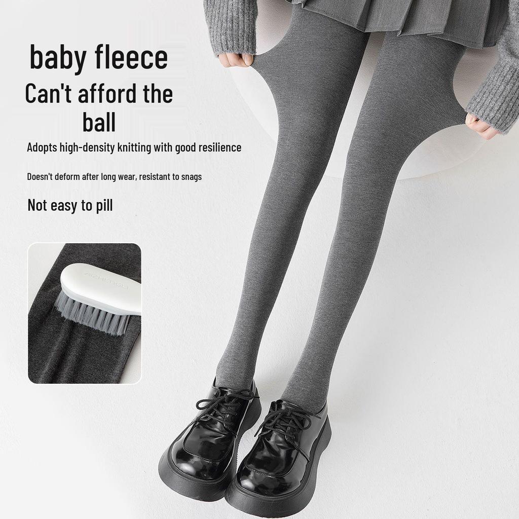 JIAZINI Женские серые микрокомпрессионные утягивающие леггинсы - на флисовой подкладке, не скользят, идеально подходят для весны и осени/зимы.