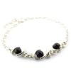 [J5709] - Silver Bracelet 'Jeet Black Goddess' Silver-black (rhodium-plated) - 6 Mm