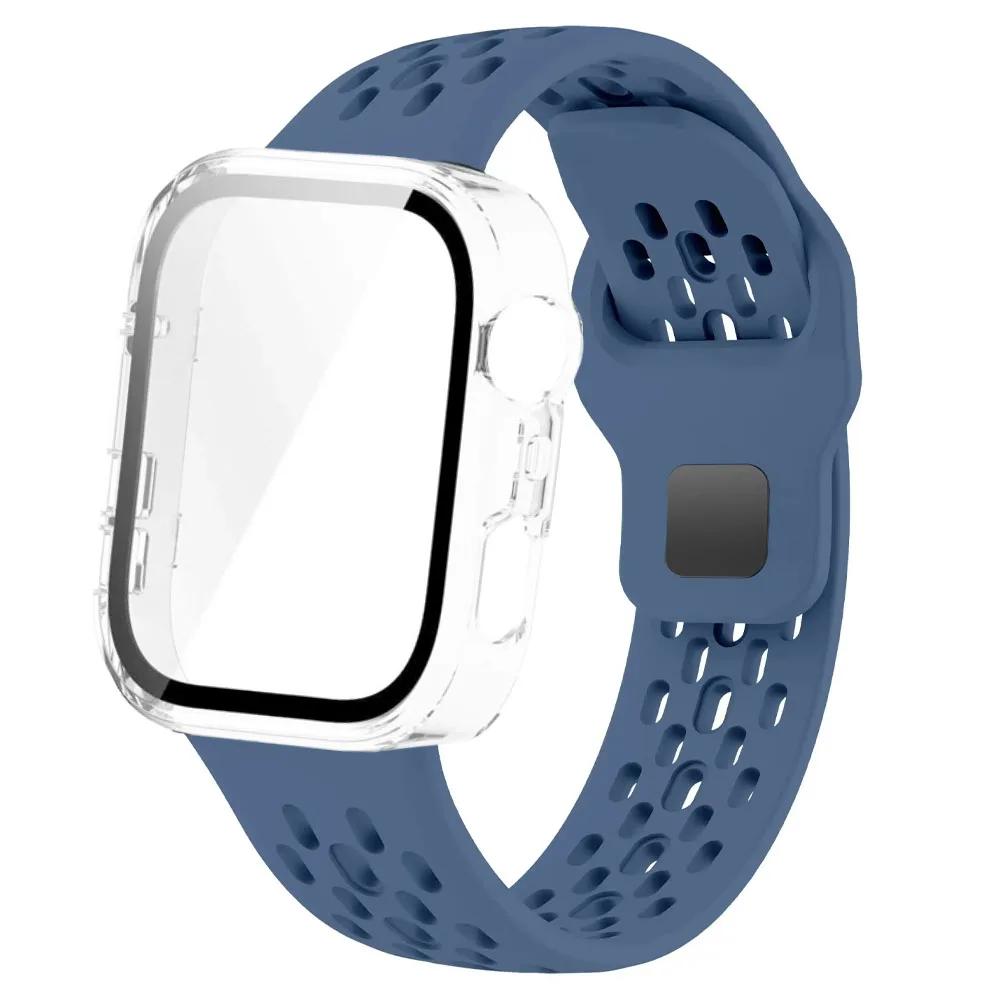 Чехол для ПК+Силиконовый ремешок Для Huawei Watch Fit 3 4 4 Pro Защитная крышка экрана Браслет Для Huawei Watch Fit 4 Pro Полный защитный корпус