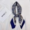 New French Versatile Fashion Sweet Printed Square Scarf Silk Scarf Women'S Versatile Professional Decoration Scarf Tie Bag