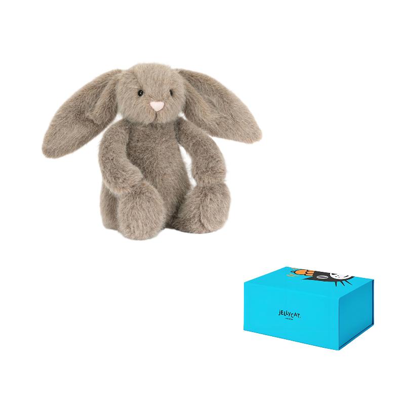 Jellycat Плюшевая игрушка-кролик из джунглей, бархатный умбра, 18 см в высоту, JELLYCAT-2601-0012