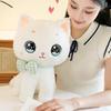 Cat Bowknot Plush Toy Cartoon Stuffed Animal Doll Room Decoration Kids Gift