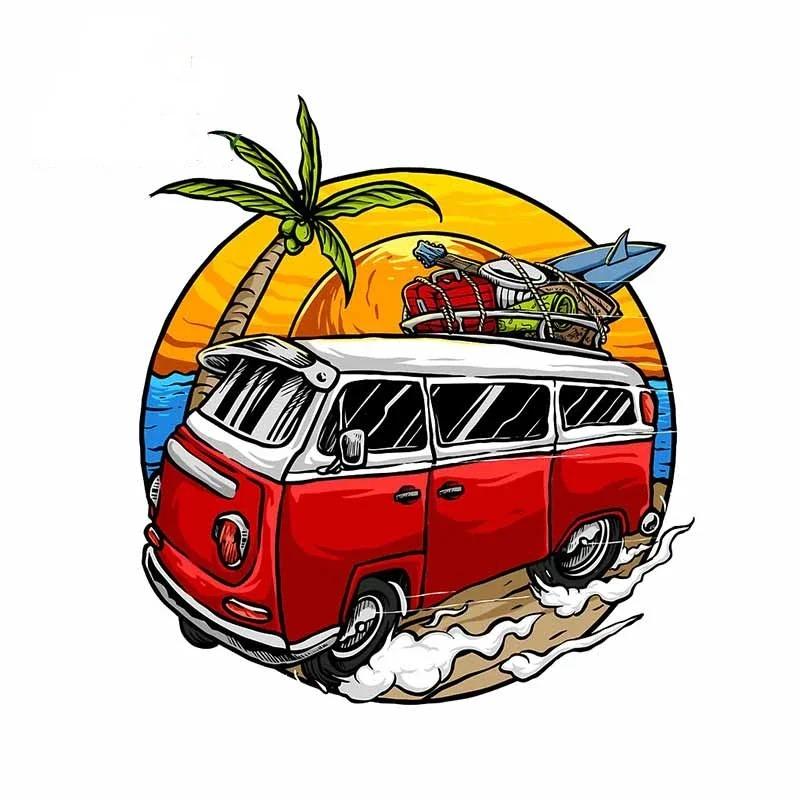 LYKX Fashion Camper Travel Car Stickers Vinyl Decals Car Motorcycle Bumper Body Rear Window Decorative Decals