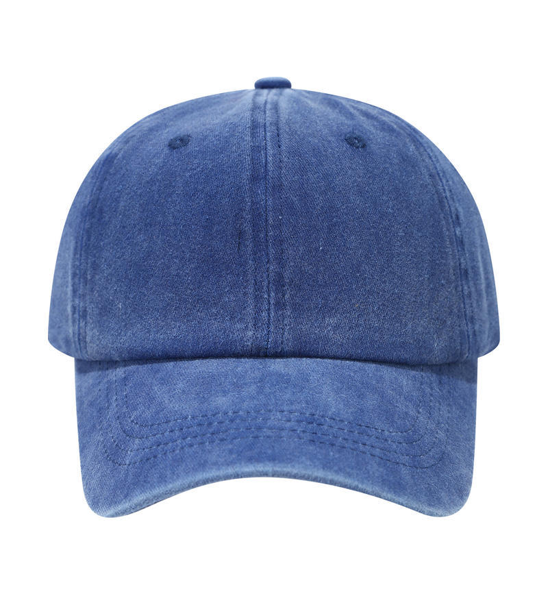 European American-style Dad Cap Washed Baseball Cap 100% Cotton Soft Crown Embroidered logo Distressed Finish Sun-protective