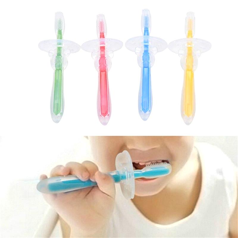 Baby Teether Training Teeth Soft Toothbrush Brush Safe Bendable