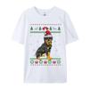 Rottweiler Christmas Ugly Dog Lover Tshirt Gift Tee Shirts Unisex Premium Cotton Oversized Tshirts Adult