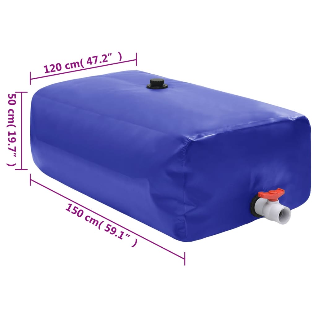 1000 L Foldable Water Tank with Tap