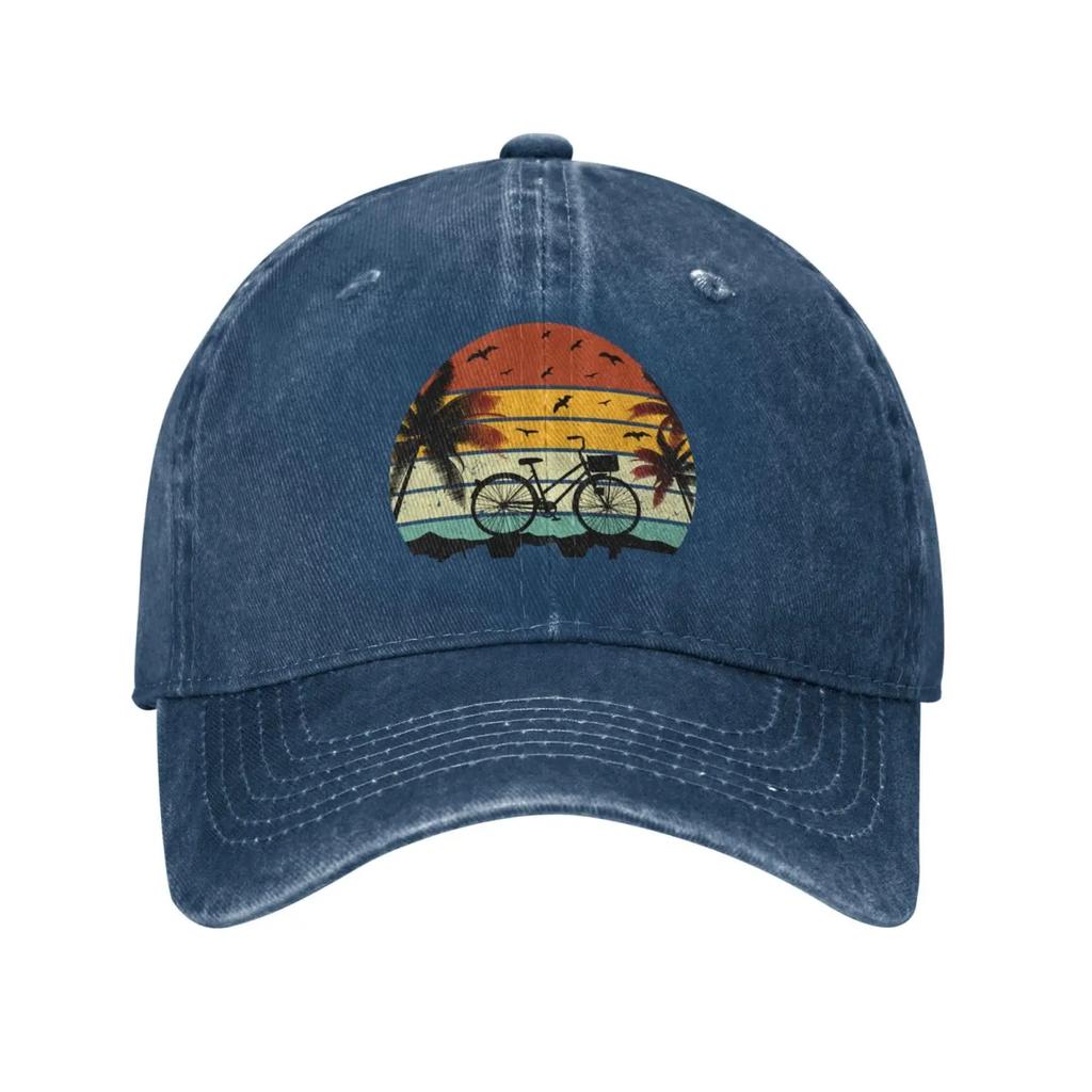 Travel Sea Beach Retro Vintage Sunset Baseball Cap for Men Women Vintage Trucker Hat Golf Hats Dad Caps