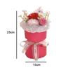 Carnation Rose Bouquet Artificial Hand Holding Soap Flower Decoration Fake Flower  Valentine Day