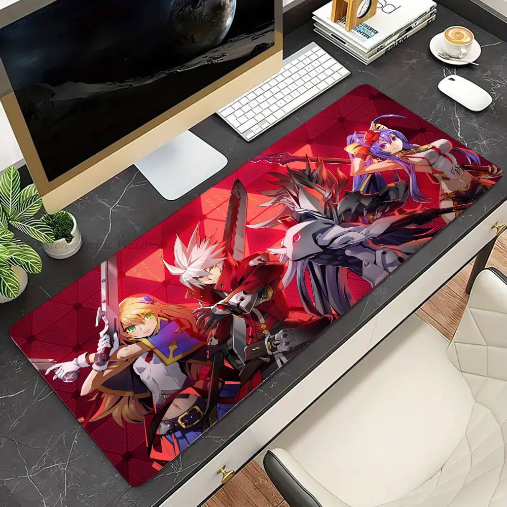 Игровой коврик для мыши B-BLAZBLUE, противоскользящий, подходит для офисных компьютеров, ноутбуков, игровых столов для киберспорта, XXL, для клавиатуры