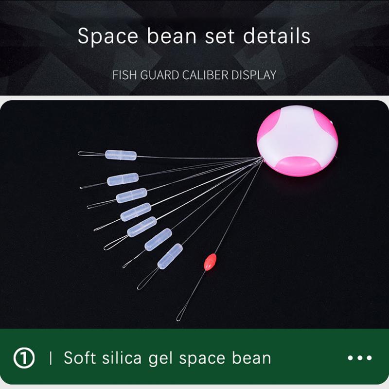 Коробчатый набор Space Beans из 10 штук, 7+1 силиконовых Space Beans, 8 колец в форме Space Beans Combo Kit рыболовное снаряжение