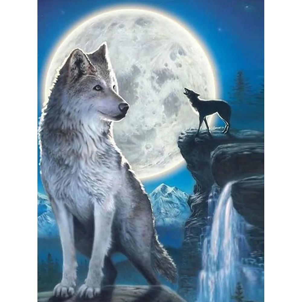 Алмазная картина животное Алмазная вышивка волк картина стразами зима из бисера DIY Новое поступление ремесло