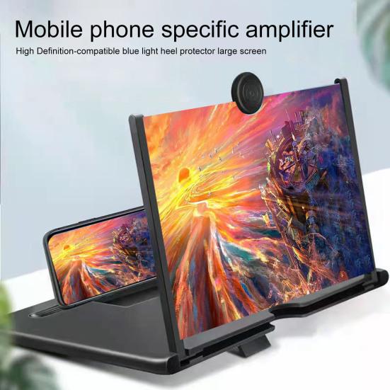 2 шт./компл. стеклянный экран мобильного телефона с увеличительным стеклом 12 дюймов 10 дюймов 3D складная дизайнерская лупа для экрана телефона