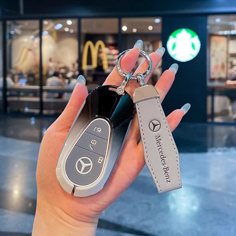 Car key case cover For For Mercedes Benz W206 W223 C S Class S350 C200 C260 C300 S400 S450 S500 2021 2022 2023 2024 cc1