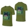 Scribble Cat Maiden Loose Reversible Tshirt Street Hiphop Ecofriendly Printing Tees