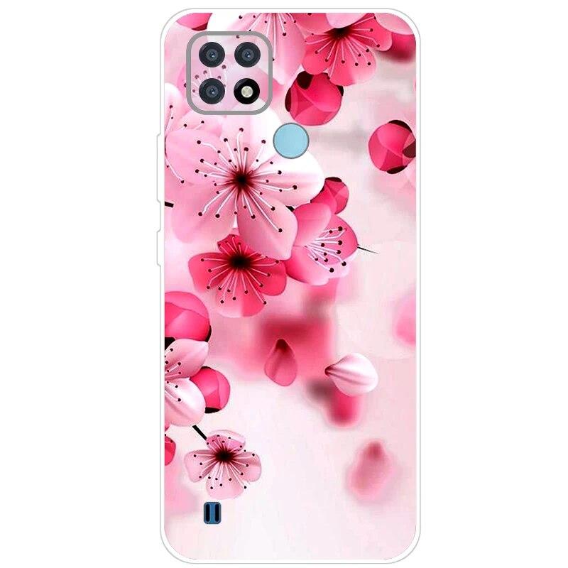 Чехол Realme C21, 6,5 дюйма, прозрачный силиконовый чехол Fudnas, мягкий чехол из ТПУ для Realmi C21 2021, чехлы для телефонов Shell C 21, задняя крышка, бампер RealmeC21