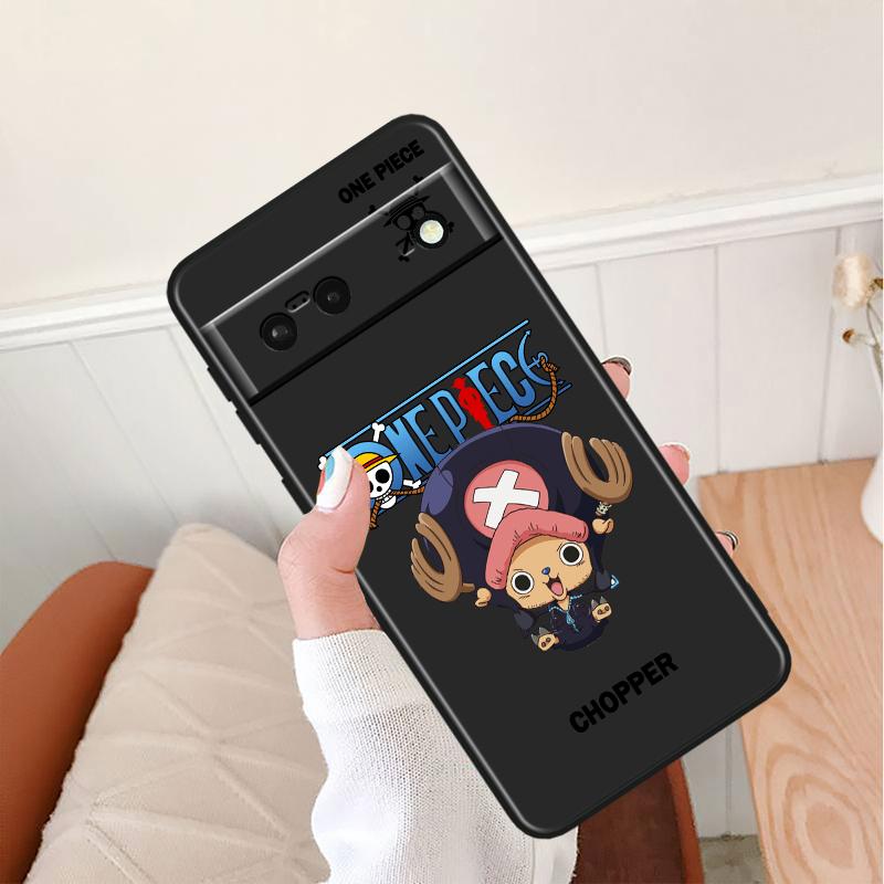 Цельный противоударный чехол Luffys для Google Pixel 8 7A 6A 5A 5 4 4A XL Pro 5G, черный чехол для телефона, мягкий чехол для телефона Fundas Capa