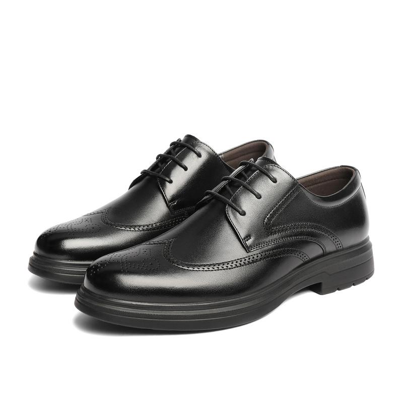 Senda Formal Leather Shoes Men's 2025 Autumn New Blok Business Leather Shoes